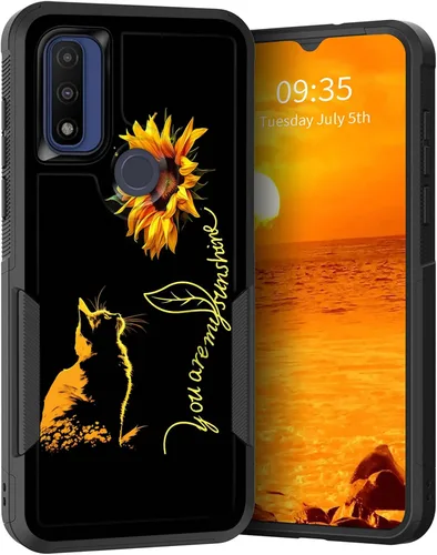 Vista 143 de para Moto G Play 4G 2024, funda de dos capas híbrida resistente y a prueba de golpes, PC duro + silicona suave protectora para Motorola Moto G Play