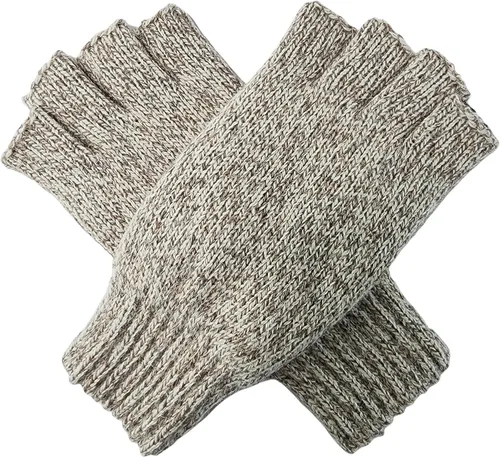 Vista 4 de BRUCERIVER Guantes de lana de punto con forro Thinsulate para hombre