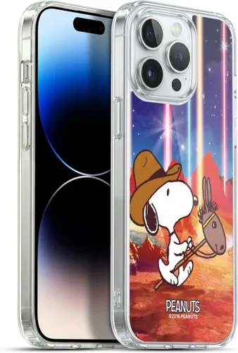 Vista 89 de Head Case Designs Funda de gel con licencia oficial de Peanuts Nebula Cactus Needles Snoopy Space Cowboy [protección de grado militar] compatible