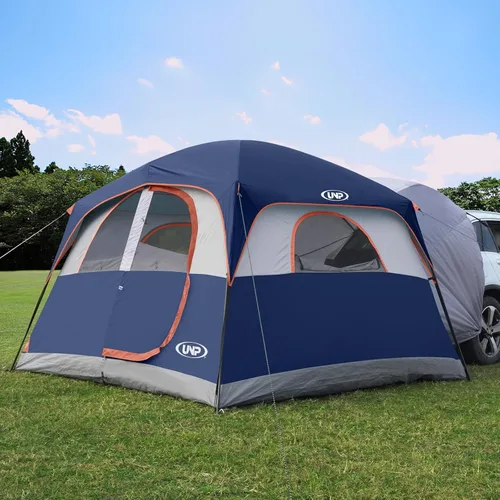 Vista 8 de UNP Tienda de campaña SUV para acampar, tienda de campaña SUV para 6 personas con portón trasero - fácil instalación con sobretecho, 10'x9'x78in(H)