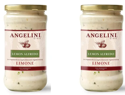 Vista 4 de Gino Angelini Salsa para pasta - LIMONE, Alfredo de limón, 15 onzas, paquete de 2