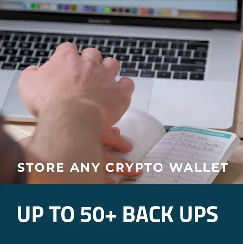 Vista 3 de Stonebook - Cuaderno de almacenamiento de frases de semillas criptográficas, papel de piedra impermeable y resistente al desgarro, 80 páginas, copia