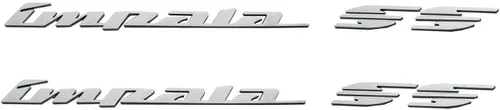 Vista 6 de 2 piezas de emblemas 3D para panel trasero del cuarto lateral del Impala SS 94-96, calcomanía para auto, placa de identificación de repuesto para SS