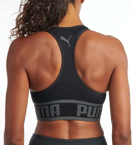 Vista 2 de PUMA - Brasier deportivo sin costuras para mujer
