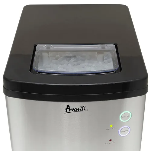 Vista 7 de Avanti La máquina de hielo Nugget con controles electrónicos y dispensador de uso en encimera hace 33 libras de hielo masticable por día, perfecta