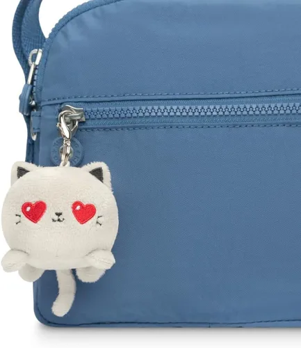 Vista 2 de TeeTurtle Llavero con dije de peluche Love Grey Cat