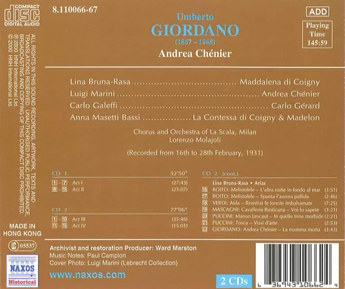 Vista 2 de Andrea Chenier