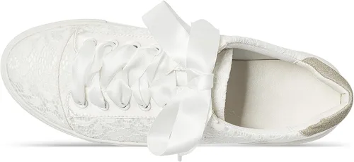 Vista 7 de JIAJIA 8834A Zapatos de boda Zapatillas de novia Pisos Zapatos de tenis de novia Zapatillas de deporte de encaje - Personalización personalizada