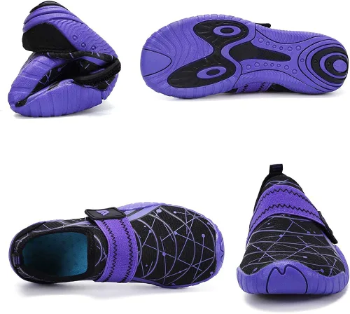 Vista 5 de CIOR Zapatos de agua ligeros para niños y niñas, tenis acuáticos para la playa (niños pequeñosniños grandes)