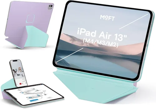 Vista 55 de MOFT Soporte dinámico para tablet compatible con iPad mini A17 Pro 2024 y iPad mini 6th A15 2021, funda magnética delgada para tablet con más de 20