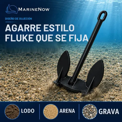 Vista 3 de MarineNow Ancla marina de hierro fundido recubierto de vinilo