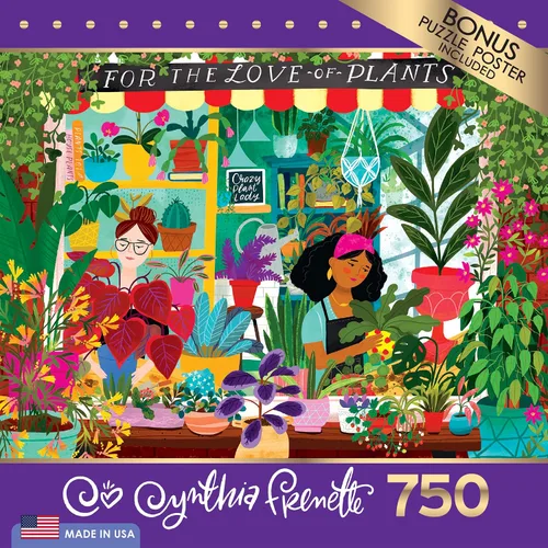 Vista 3 de RoseArt - Cynthia Frenette - por el amor a las plantas - Rompecabezas de 750 piezas para adultos