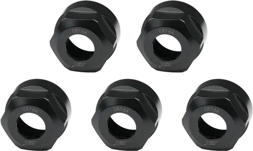 Vista 20 de ZAC 5 Uds ER8M Tuerca de mandril M10 Rosca Pinza de sujeción Tuercas de equilibrio Tuerca de metal para CNC Fresado Chuck Holder Torno