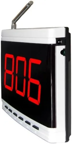 Vista 2 de SINGCALL Sistema inalámbrico de llamadas de mesa de restaurante, camarero que llama para el cliente que consigue asistente presionando un botón