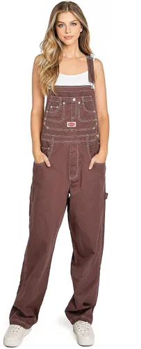 Vista 13 de Overoles holgados de sarga y mezclilla para mujer de talla grande