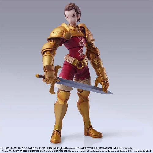 Vista 3 de Figura de acción prepintada de PVC de Final Fantasy Tactics Bling Arts Dilita Hyrule PVC prepintada