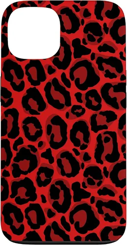 Vista 7 de Red Leopard Phone Case Cheetah Skin Pattern Women Case for iPhone 17