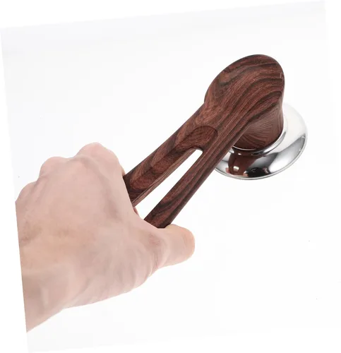 Vista 9 de SHOWERORO Mango universal de repuesto para tapa de olla con acabado de grano de madera, agarre ergonómico que se adapta a varios accesorios