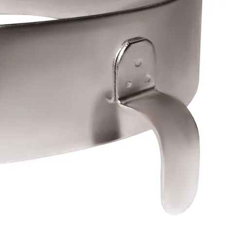 Vista 3 de Rehabilitation Advantage Protector de alimentos con clip de acero inoxidable, grande