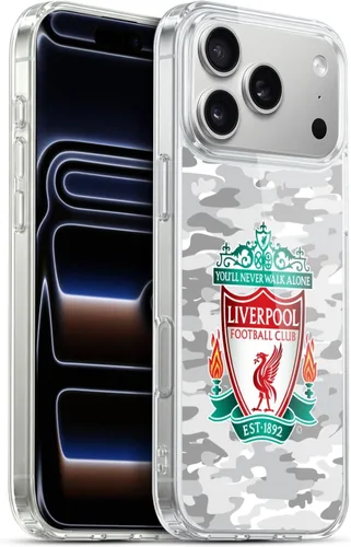 Vista 74 de Head Case Designs Funda de gel con licencia oficial del Liverpool Football Club Away Colourways Crest Camou [protección de grado militar] compatible