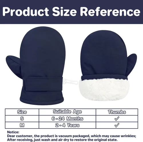 Vista 46 de QikQik Guantes de invierno impermeables para niños pequeños - Guantes de nieve para bebés