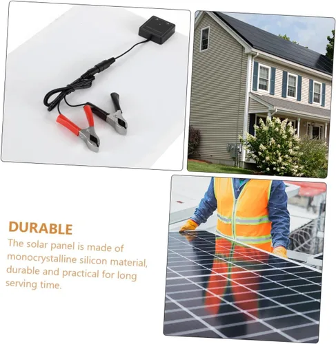 Vista 4 de TIDTALEO Dc Dual USB Kit de panel solar portátil con controlador de carga para mantenimiento de batería de camping RV y energía de emergencia