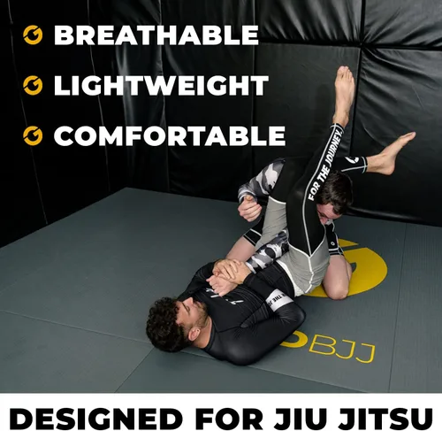 Vista 6 de Gold BJJ Jiu Jitsu Spats - Capa base para Gi y No-Gi Grappling - Pantalones de artes marciales