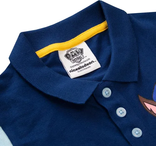Vista 3 de Paw Patrol Camiseta polo de manga corta para niños Chase, Marshall and Rubble