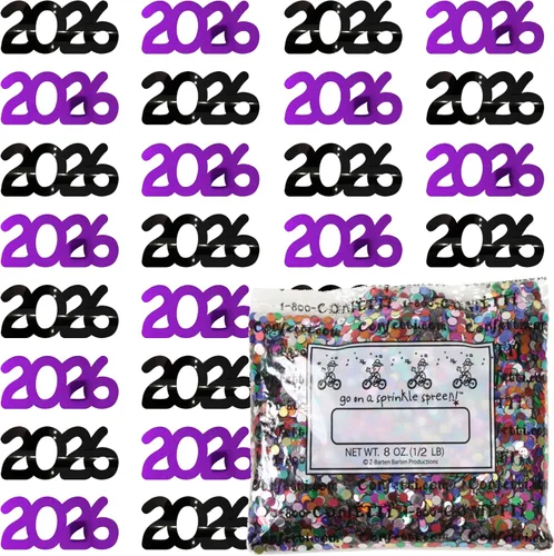 Vista 44 de Confetti Year 2023 Blue Royal, Orange Combo - 2 bolsas de media onza (1 oz)