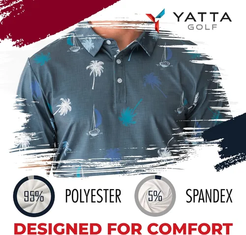 Vista 5 de YATTA Golf Polo de golf de rendimiento destacado - Hombre