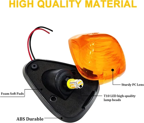 Vista 8 de 5X Luces de Señalización de Techo de Cabina LED Ámbar Luces de Holgura Superiores Compatibles con Ford 1999-2016 F150 F250 F350 F450 F550 Super Duty