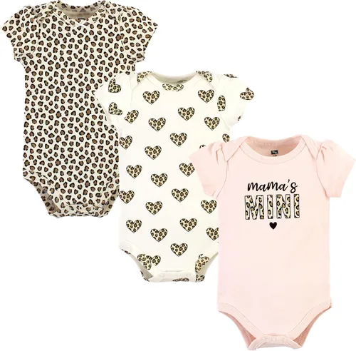 Vista 258 de Hudson Baby baby-girls Cotton Bodysuits 3-pack