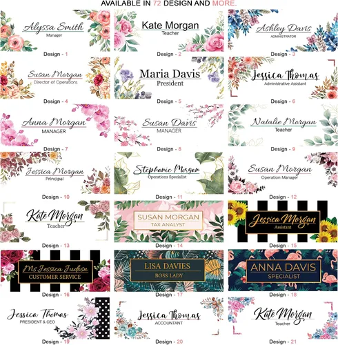 Vista 5 de Placa de identificación personalizada para escritorio, decoración de oficina personalizada, regalo de trabajo, regalo de compañero de trabajo, placa