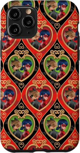 Vista 28 de Funda roja y verde para iPhone SE (2020) / 7 / 8 Miraculous Ladybug and Cat Noir The Movie