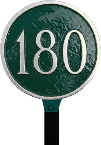 Vista 13 de Montague - Placa circular de metal con estaca para césped, 6.5 x 6.5 pulgadas, cobre antiguo/cobre
