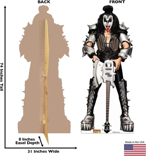 Vista 2 de Cardboard People The Demon - Soporte de cartón de tamaño real - KISS El demonio