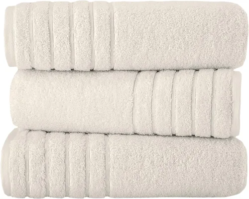 Vista 28 de Towels Beyond - Juego de toallas de lujo de 4 piezas, fabricadas con 100% algodón turco, altamente absorbentes y cómodas, incluye 2 toallas de baño
