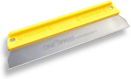 Vista 4 de One Pass Soft N Dry Escobilla Waterblade de Silicona con Barra en T de 11 Pulgadas Amarilla