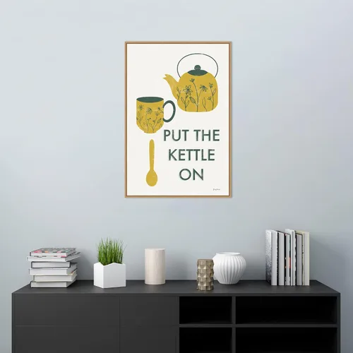 Vista 6 de Amanti Art Becky Thorns - Lienzo enmarcado para pared, diseño retro de cocina, café IV, 33 x 23 pulgadas, lienzo enmarcado para pared, obras de arte