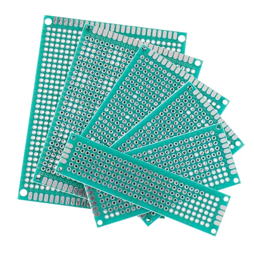 Vista 4 de BOJACK Kit de prototipo de placa PCB de doble cara de 6 bóvedas, 40 unidades, para soldadura de bricolaje con 6 tamaños compatibles con Arduino Kit