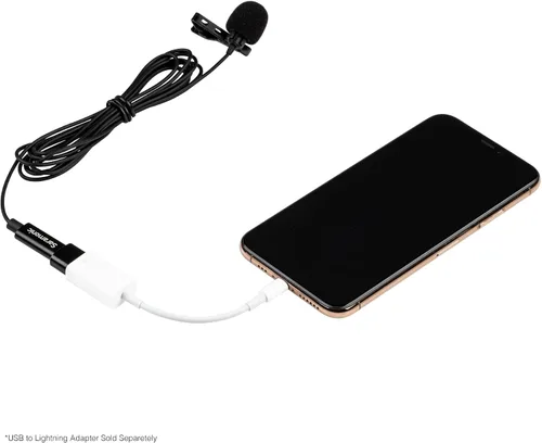 Vista 5 de Saramonic LavMicro-U - Micrófono de solapa USB C para iPhone 15, iPad, Android, micrófono de solapa de condensador omnidireccional para vlogging