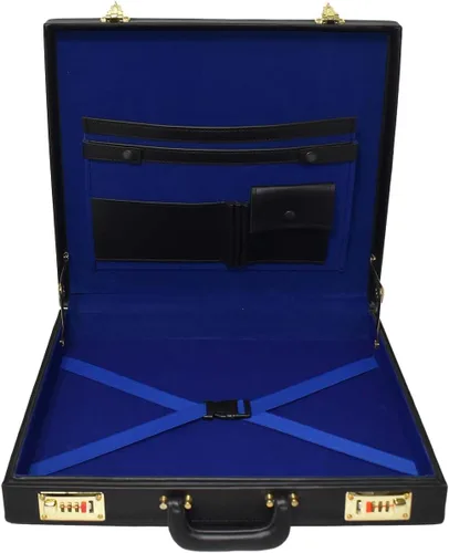 Vista 2 de Attache Case - Maletín lateral duro, con bloqueo de combinación doble, color negro, Negro
