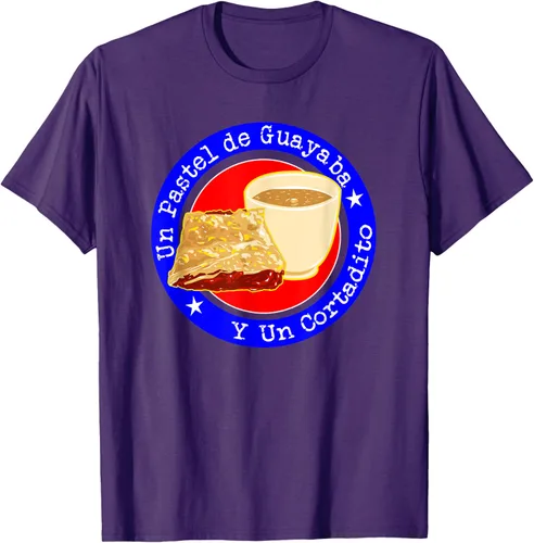 Vista 15 de Divertido desayuno cubano café guayaba guayaba café camiseta Negro