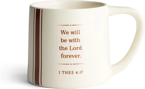 Vista 2 de DaySpring - Some Glad Morning - Taza de cerámica inspiradora, 14 onzas, beige