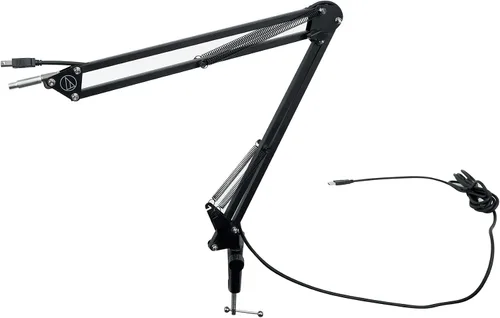 Vista 8 de Rockville RCM01 Pro Studio Micrófono de condensador de grabación Mic+Metal Shock Mount Bundle con Audio Technica P11998 Boom Arm (2 artículos)