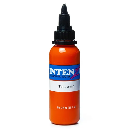 Vista 24 de Intenze Tinta de Tatuaje Naranja Fuerte 4oz Naranja dura