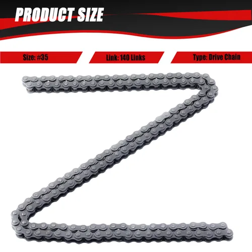 Vista 5 de KAMIER #35 Cadena de rodillos de accionamiento de 140 eslabones para Baja Doodle Bug Racer Blitz DB30 Coleman CT100U CC100X RT100 98cc 100cc 2.8hp