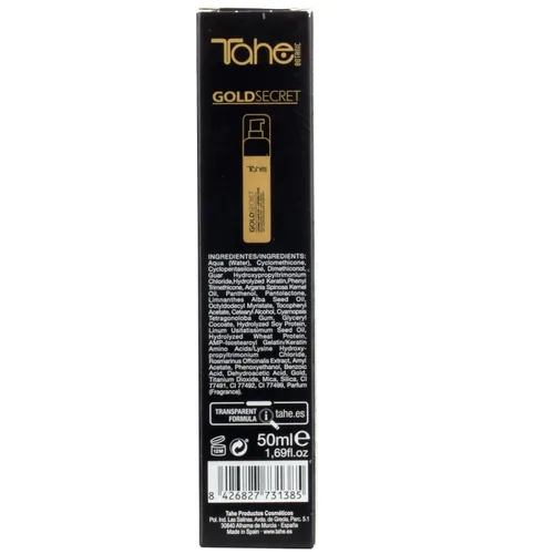 Vista 5 de Tahe Gold Secret - Suero para el cabello con queratina activa y oro líquido, 1.7 fl oz