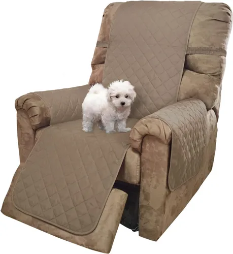Vista 129 de U-NICE HOME Funda para sillón reclinable, reversible, con correas elásticas, resistente al agua, protege de perros y mascotas, sillón pequeño