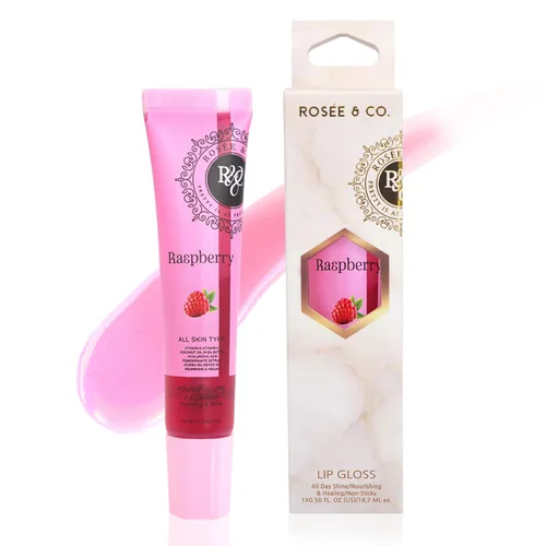 Vista 30 de Rosee - Brillo de labios vegano y libre de crueldad, maquillaje profesional, brillante de larga duración con manteca de karité, hidrata, protege